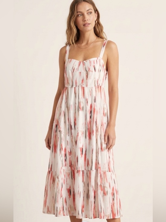 Dkny Dresses & Skirts - Elegant Multicolor Sleeveless Dress